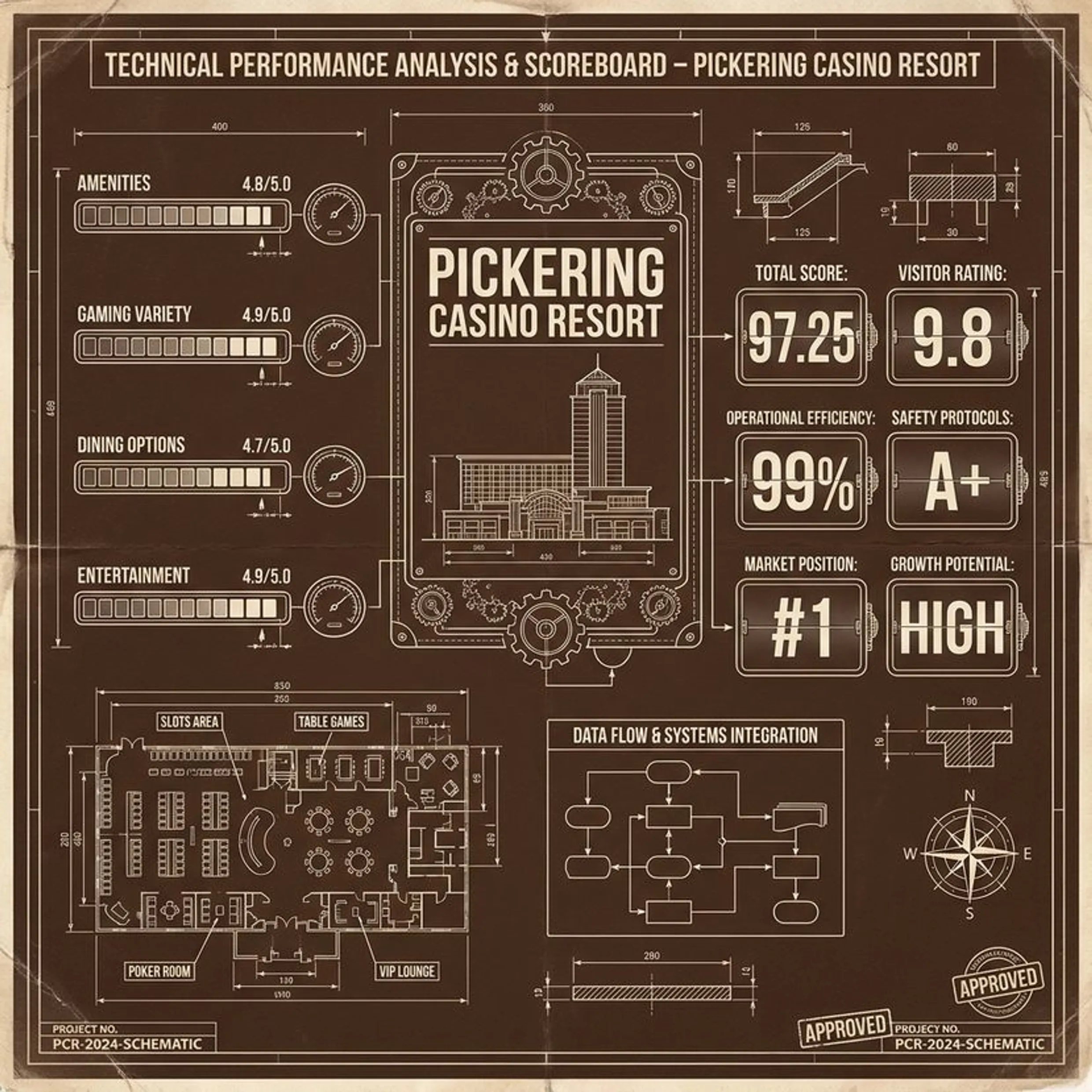 overview of top casino resort destination (Pickering Casino Resort)